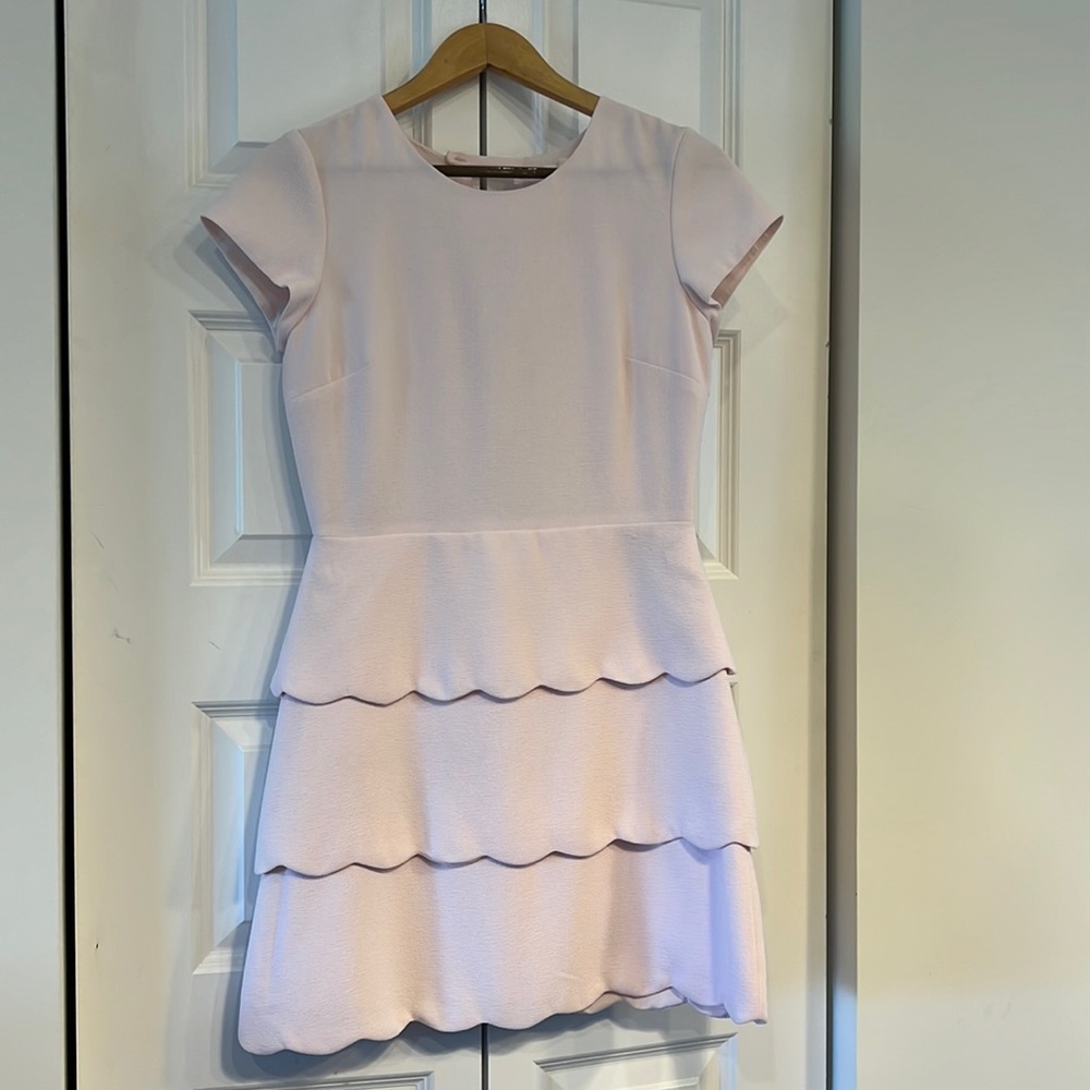 Club Monaco pink dress with ruffles